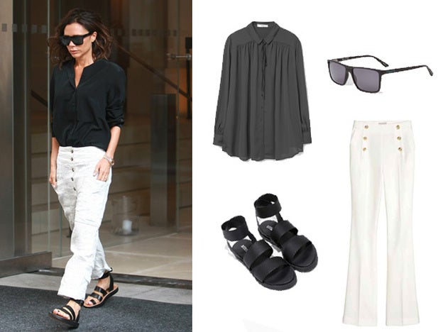 Copia el look 'black&white' de Victoria Beckham