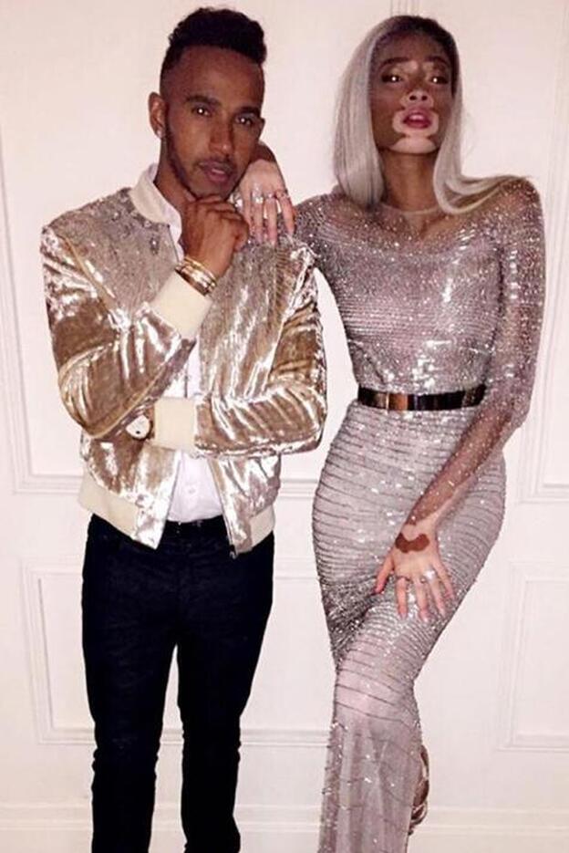 La relación secreta de Lewis Hamilton y Winnie Harlow