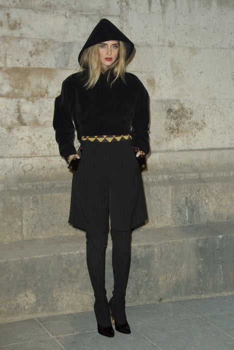 Chiara Ferragni en el desfile de Givenchy en la Semana de la Moda de París