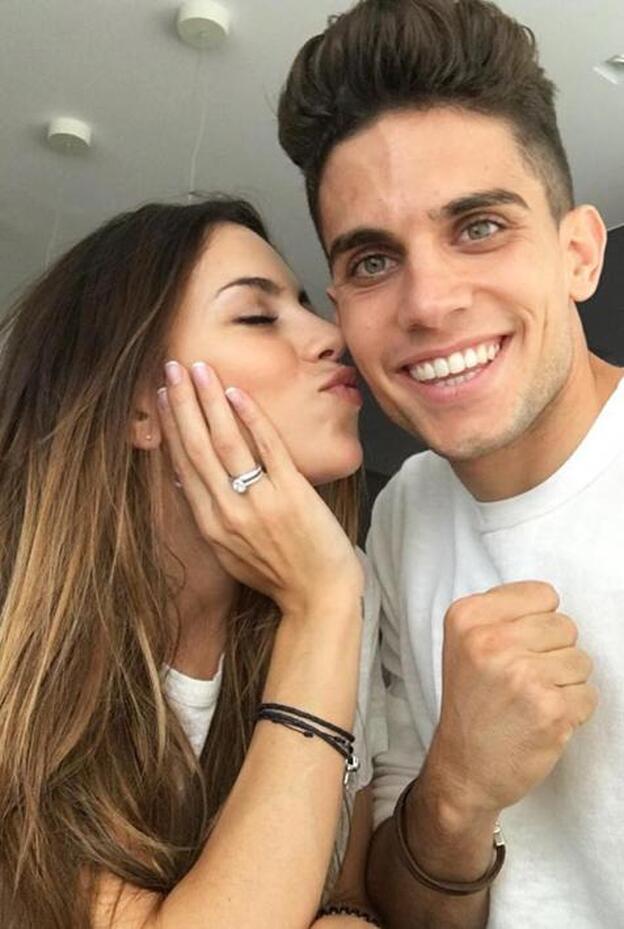 Melissa Jiménez y Marc Bartra anuncian boda
