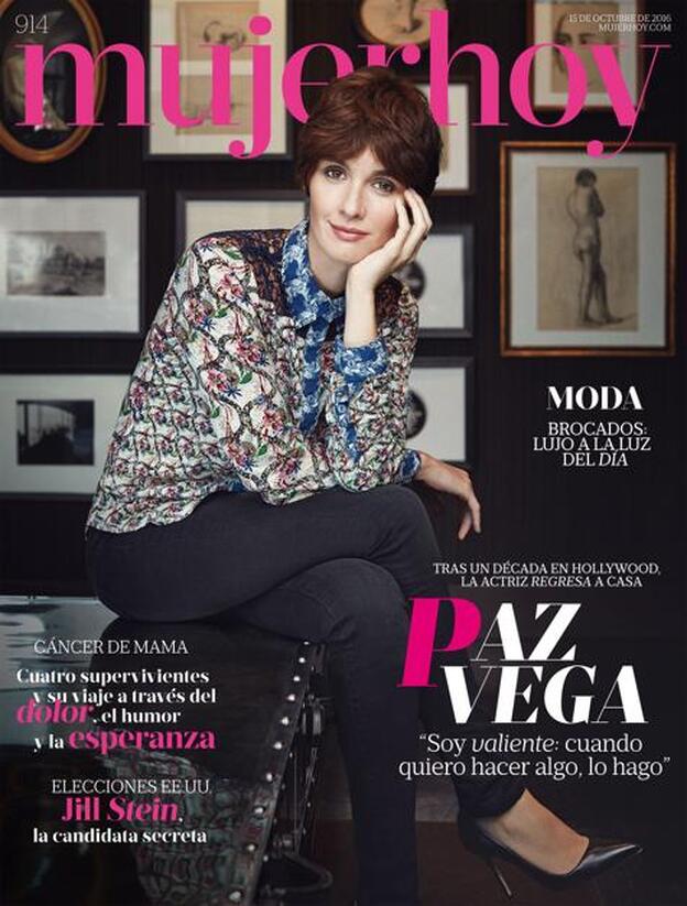 Paz Vega vuelve a casa en portada de Mujerhoy