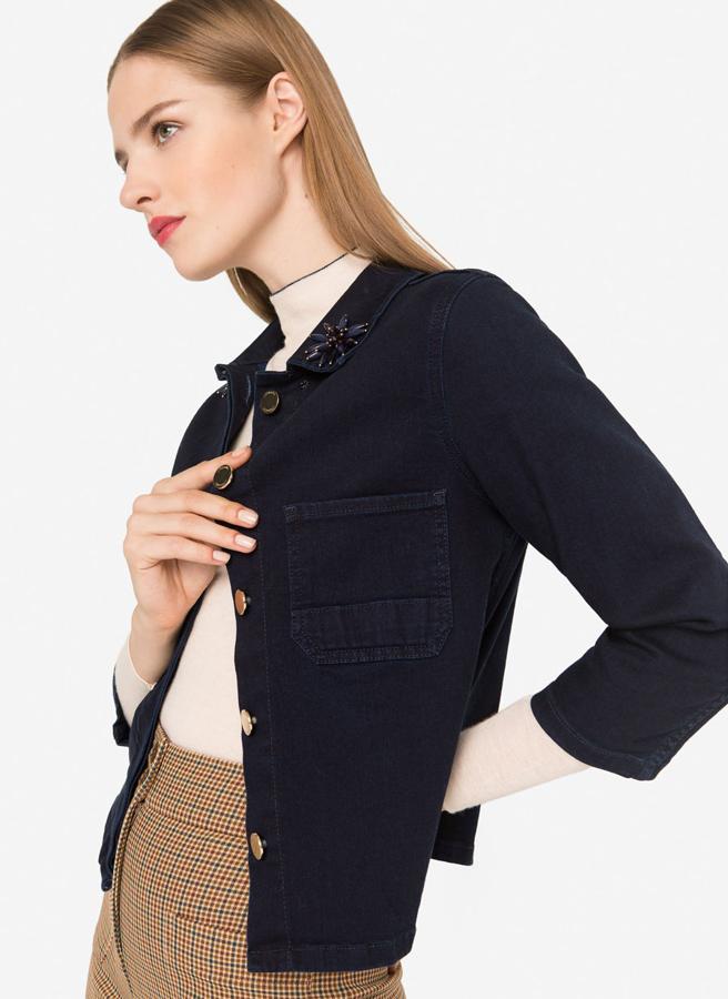 Chaqueta denim joya, de Uterqüe