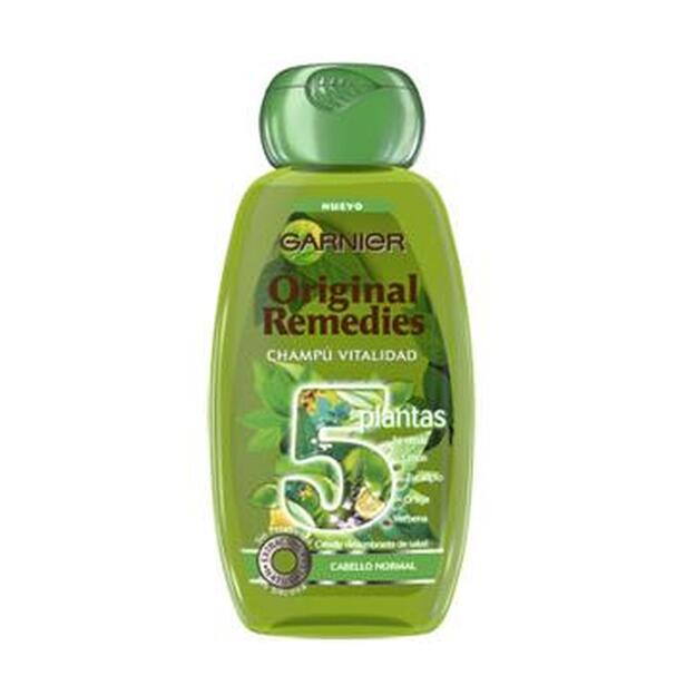 1. Original Remedies Champú Vitalidad 5 Plantas de Garnier (2,49 €).