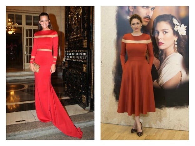 Parecidos razonables: los looks rojos de Blanca Suárez y Malena Costa