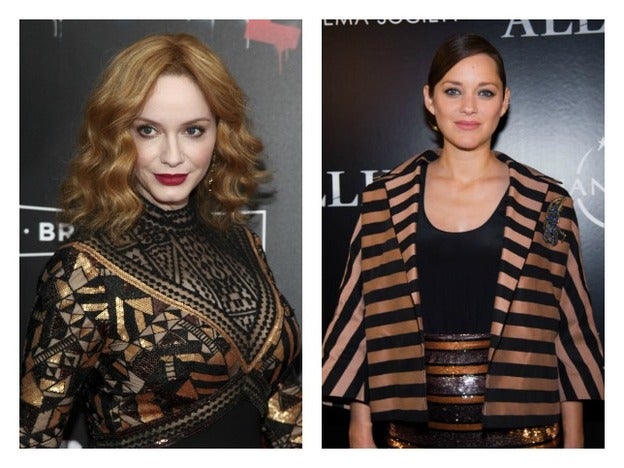 Marion Cotillard VS Christina Hendricks: dos formas de llevar el bronce