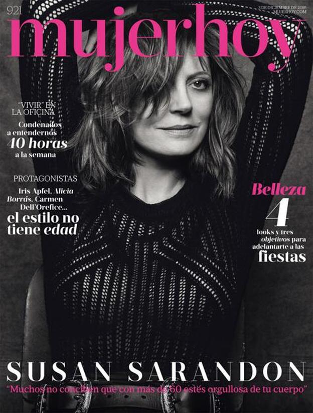 Susan Sarandon, madura y sexy en portada de Mujerhoy esta semana
