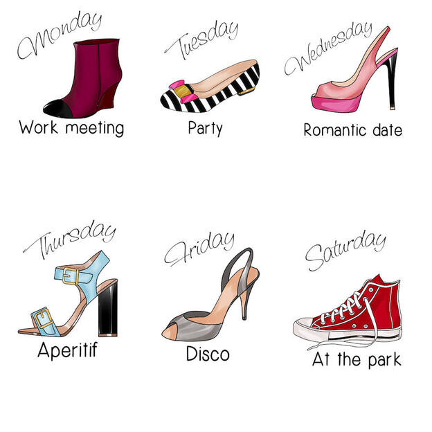 Un zapato para cada día de la semana