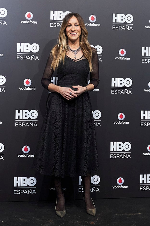 Sarah Jessica Parker optó por un LBD para presentar HBO en Madrid.