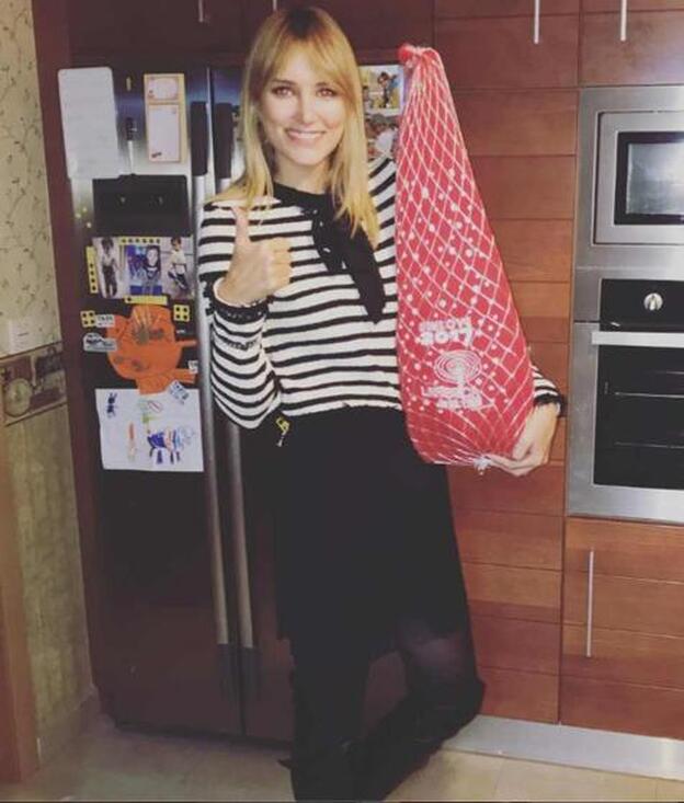 La cesta de Navidad de Alba Carrillo