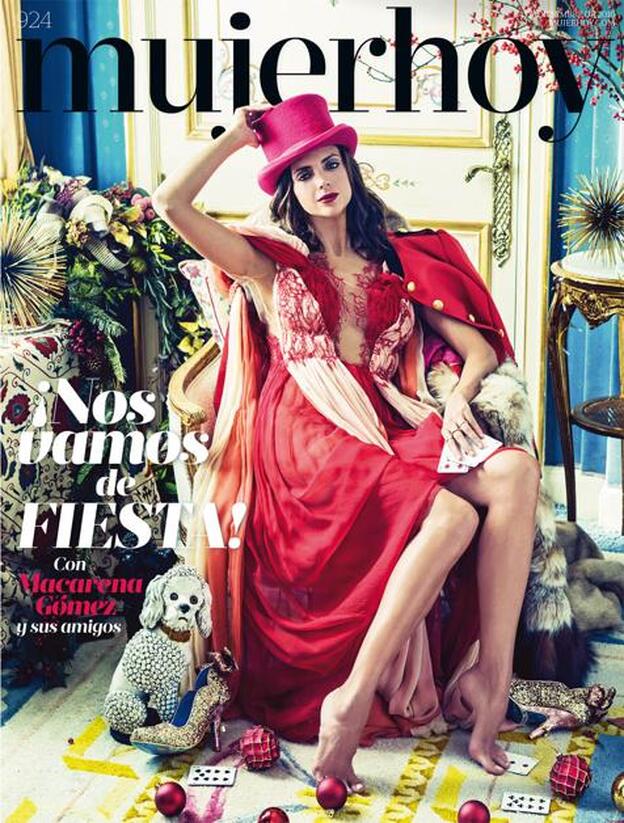 Macarena Gómez nos lleva de fiesta en portada de Mujerhoy