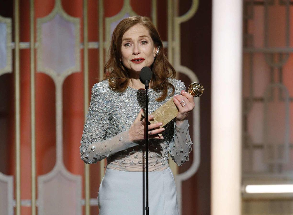 Isabelle Huppert, la gran triunfadora de los Globos de Oro 2016