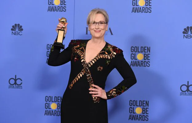 Meryl Streep, con su Globo de Oro honorífico./Gtres