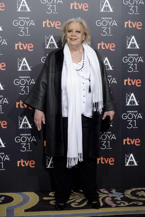 Terele Pávez en el cóctel de los Nominados a los Premios Goya 2017