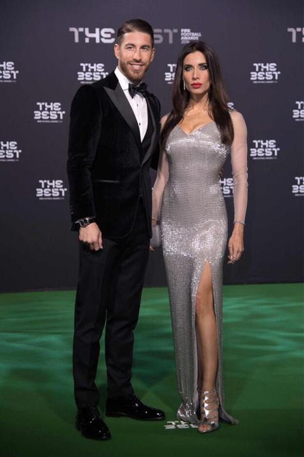 Pilar Rubio y Sergio Ramos en los Premios The Best celebrados la semana pasada./gtres.