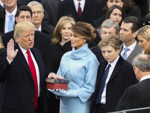 Donald Trump, en la toma de posesión como presidente de Estados Unidos./GTRES