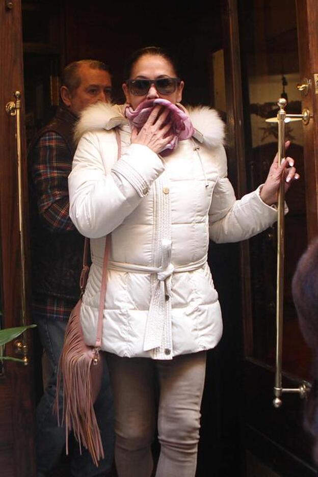 Isabel Pantoja, lista para cantar con su hijo Kiko en Madrid