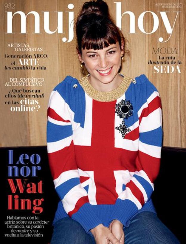 Leonor Watling, con aire british en la portada de Mujerhoy