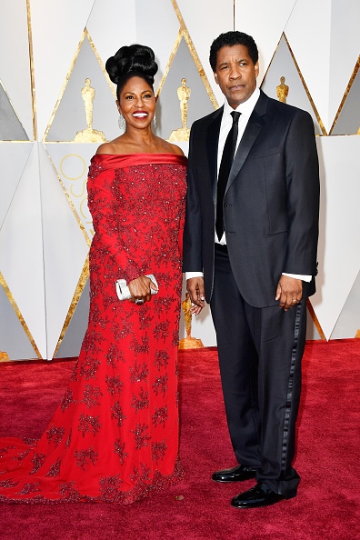 Oscars 2017: Denzel Washington y Pauletta Washington en la alfombra roja