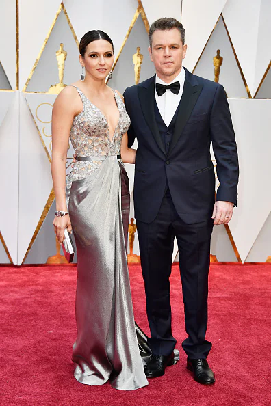 Oscars 2017: Luciana Barroso y Matt Damon, en la alfombra roja