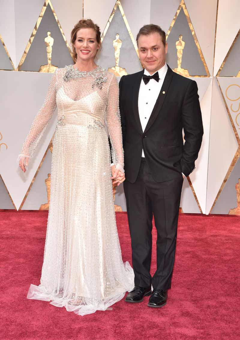 Las parejas en la alfombra roja de los Oscars 2017: Theodore Melfiy Kimberly Quinn