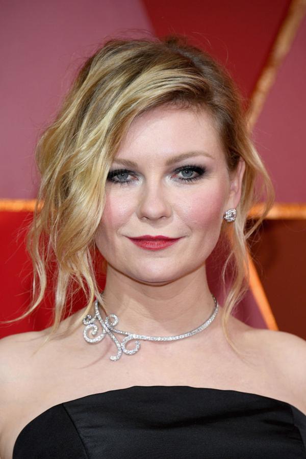 Los peinados y maquillajes de los Oscars 2017: Kristen Dunst