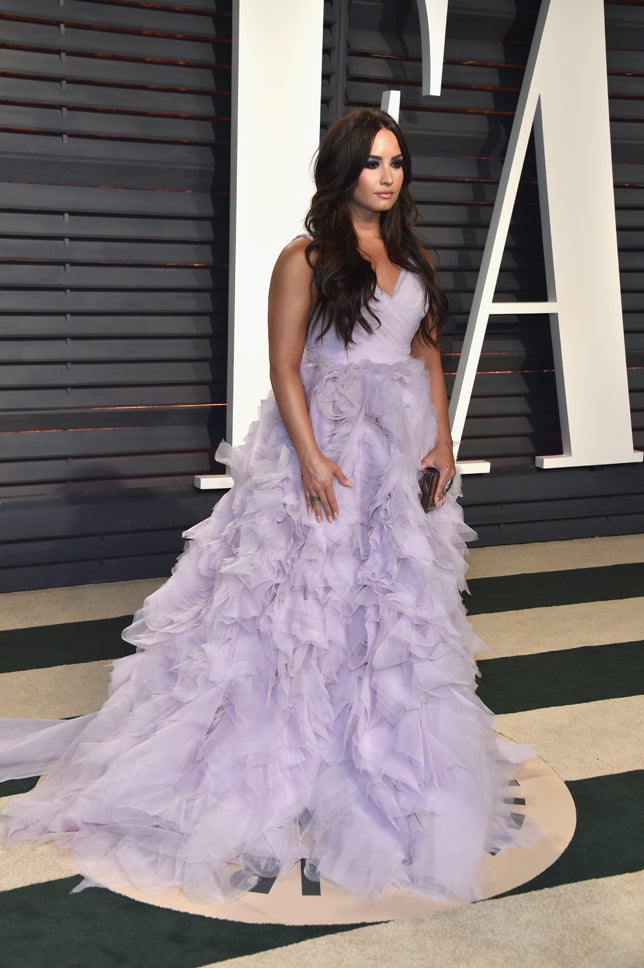 Oscars 2017: el vestido de Demi Lovato en la fiesta Vanity Fair