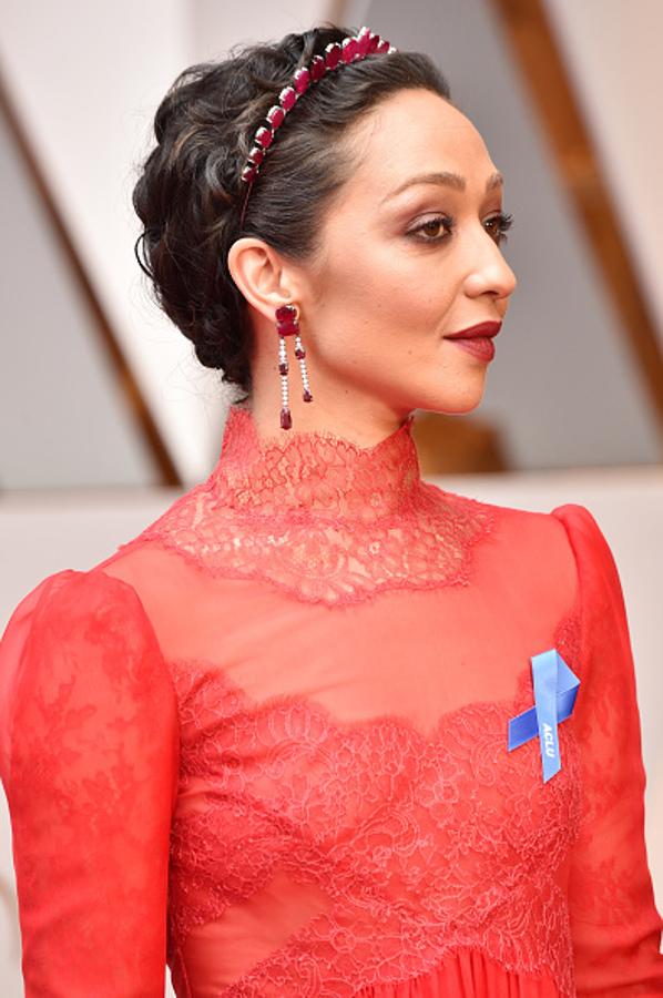 Los peinados y maquillajes de los Oscars 2017: Ruth Negga