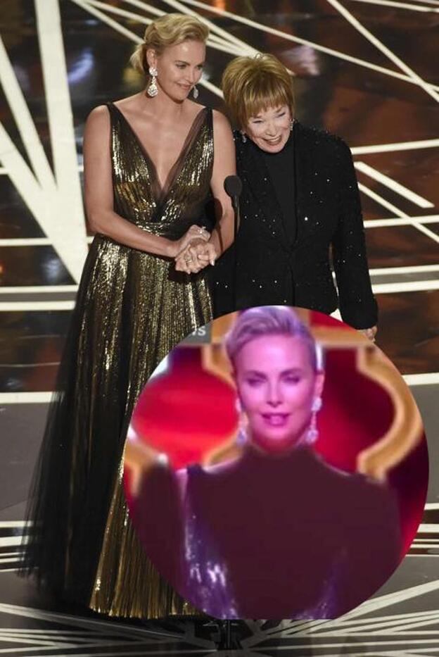 La televisión iraní censura el escote de Charlize Theron