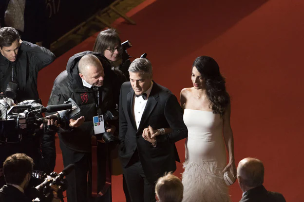 George y Amal Clooney en los Premios César/GTRES