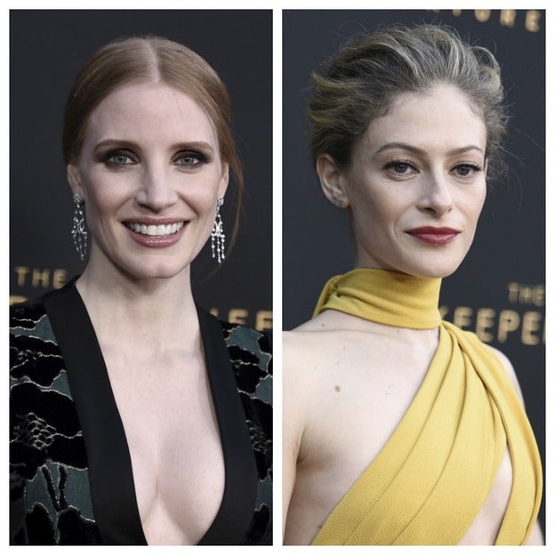 Jessica Chastain y Efrat Dor, dos looks antagónicos/Mujerhoy