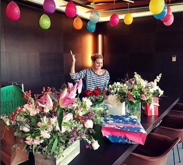 Con globos y flores: Así ha sido el cumpleaños Amaia Salamanca