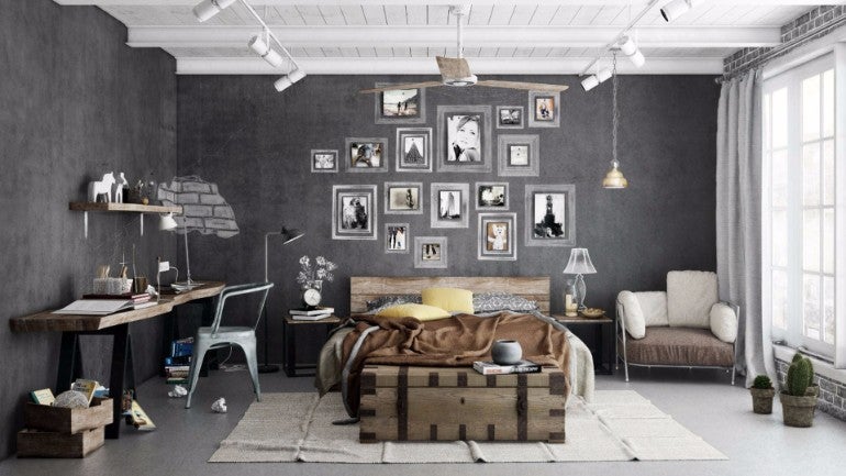 Ideas para un dormitorio industrial