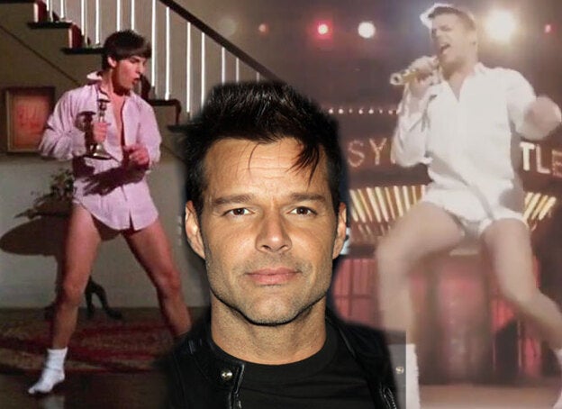 Ricky Martin y su seductor baile en calzoncillos