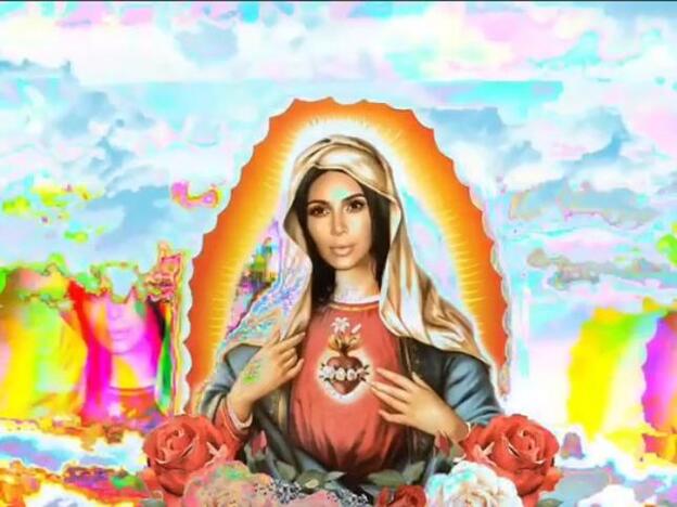 Kim Kardashian toca techo: se cree la Virgen María