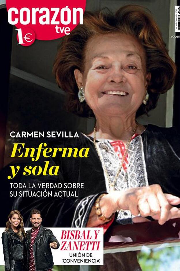 Carmen Sevilla, enferma y sola
