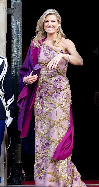 El look de Máxima de Holanda en el 50 cumpleaños del Rey Guillermo