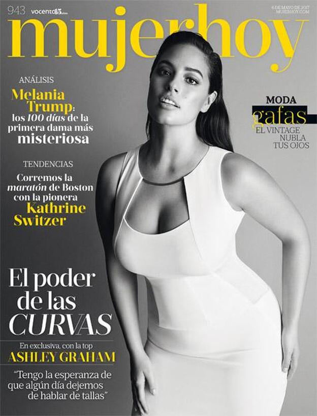 El poder de las curvas en la portada de Mujerhoy