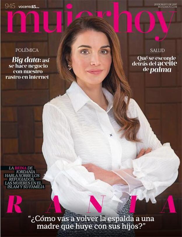 Rania de Jordania, en la portada de Mujerhoy./TOM STODDART / GETTY IMAGES