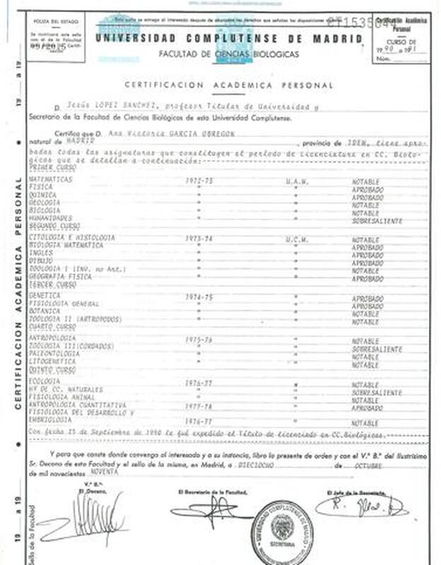 La prueba que demuestra que es bióloga