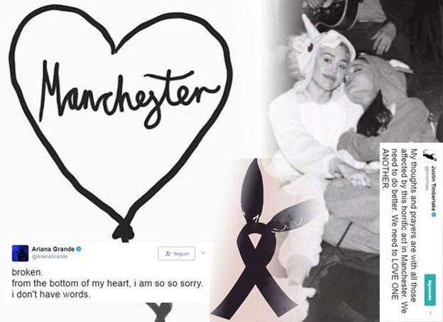 Katy Perry, Miley Cyrus, Victoria Beckham... los famosos se vuelcan con Manchester