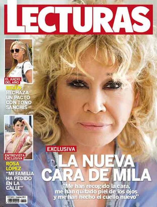 Portada de la revista 'Lecturas' con el rostro de la colaboradora de 'Sálvame'./lecturas.