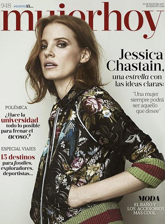 Jessica Chastain brilla en la portada de Mujerhoy