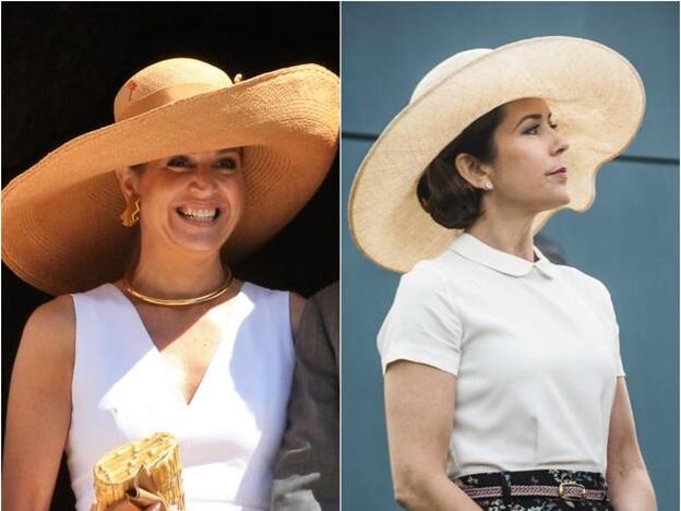 Mary de Dinamarca y Máxima de Holanda, duelo de pamelas en el mismo día