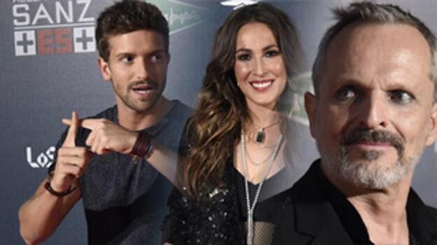 Malú, Miguel Bosé, Bisbal... ¡Todos en el concierto de Alejandro Sanz!