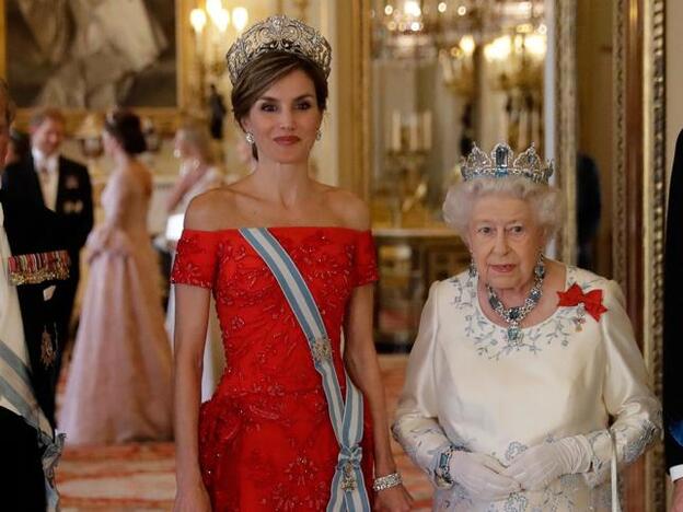 Letizia y Kate se encuentran al fin en Buckingham Palace