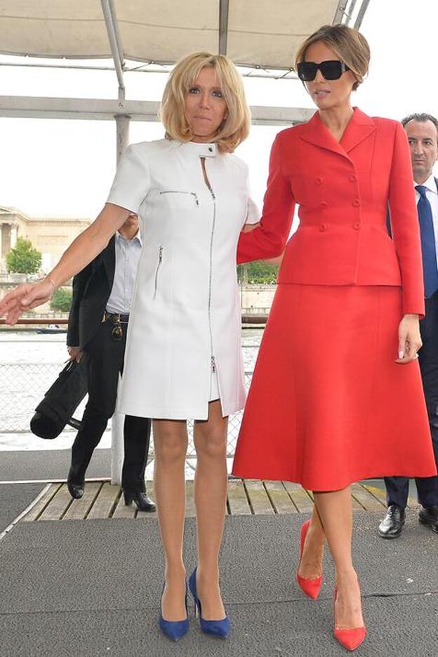 Duelo de estilo ¿Melania Trump o Brigitte Macron?