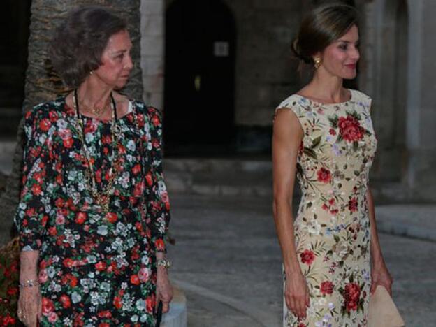 La Reina Sofía y la Reina Letizia coordinaron sus estilismos para la tradicional recepción en el Palacio de la Almudaina.