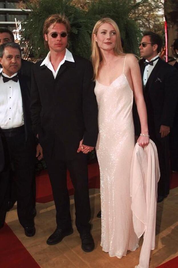 Brad Pitt y Gwyneth Paltrow, cuando aún eran pareja/gtres