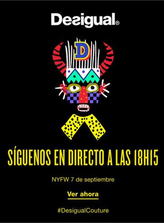 Cartel de Desigual para la NYFW.