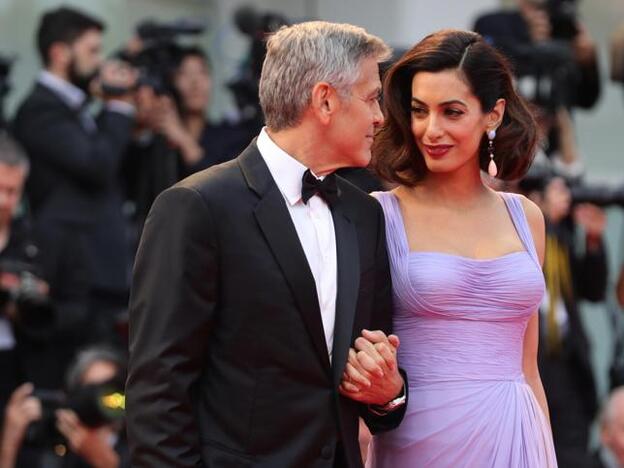 George y Amal Clooney en un estreno en Nueva York./getty